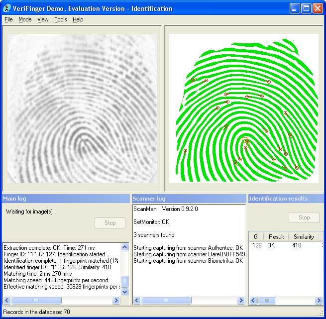 VeriFinger Light SDK Screenshot
